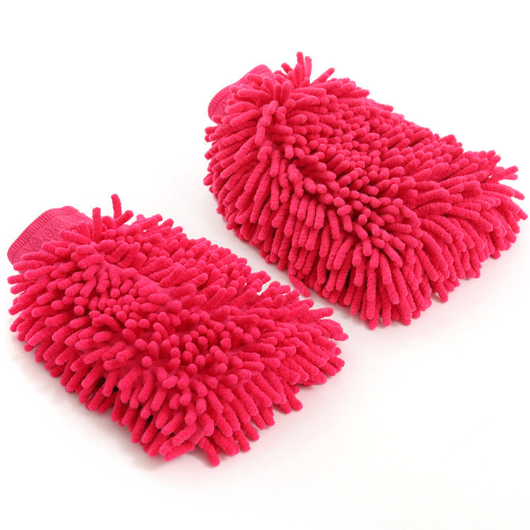 Chenille Double-Sided Car Wash Gloves Coral Insect Thickeneded 60g Car Wash Cleaning Supplies Car Rag Manufacturer Wholesale