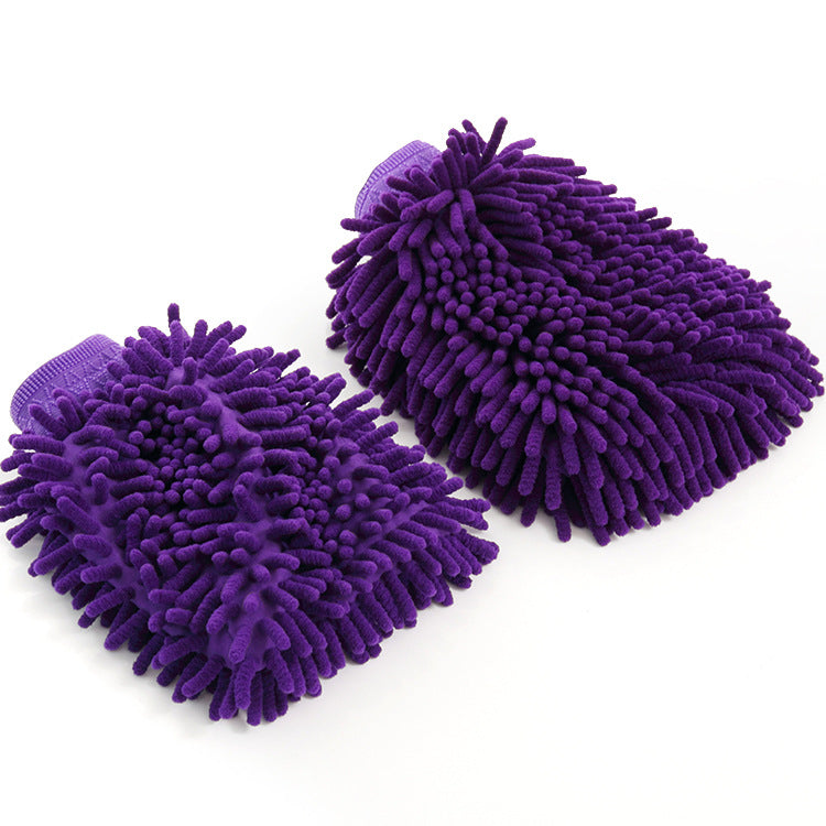 Chenille Double-Sided Car Wash Gloves Coral Insect Thickeneded 60g Car Wash Cleaning Supplies Car Rag Manufacturer Wholesale