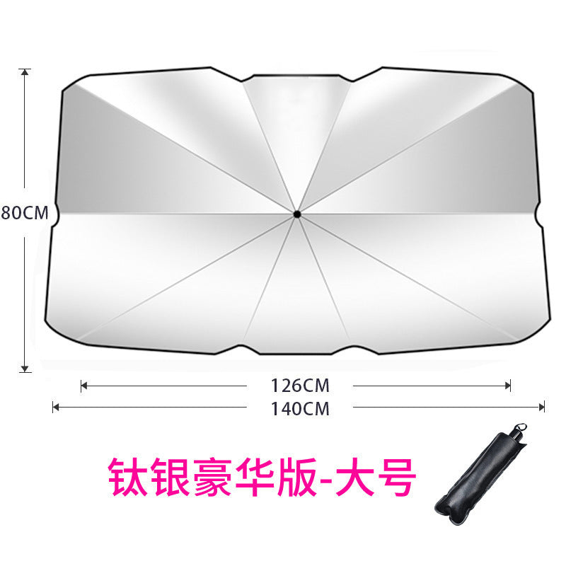 Car Sunshade, Front Windshield, Sun Protection, Heat Insulation, Sunshade, Cross-Border Car Front Sunshade, Summer Supplies