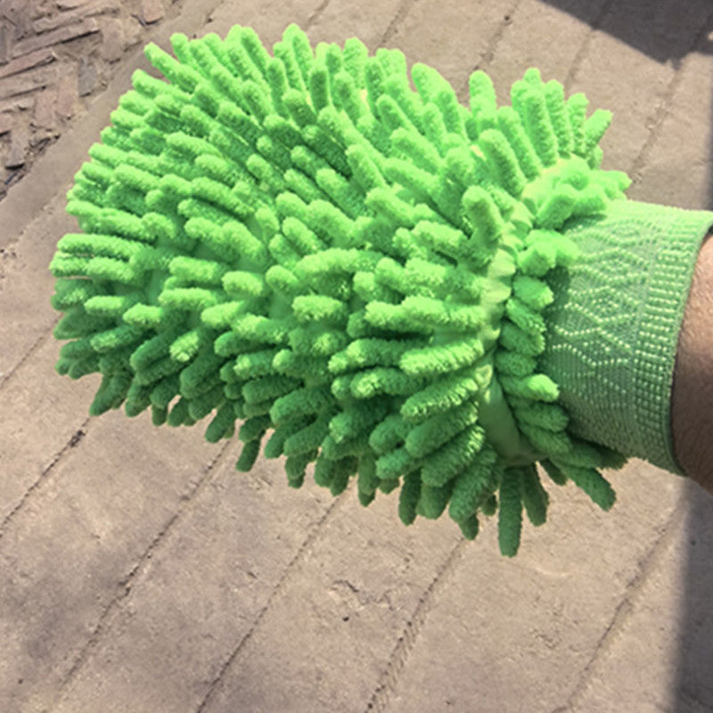 Chenille Double-Sided Car Wash Gloves Coral Insect Thickeneded 60g Car Wash Cleaning Supplies Car Rag Manufacturer Wholesale