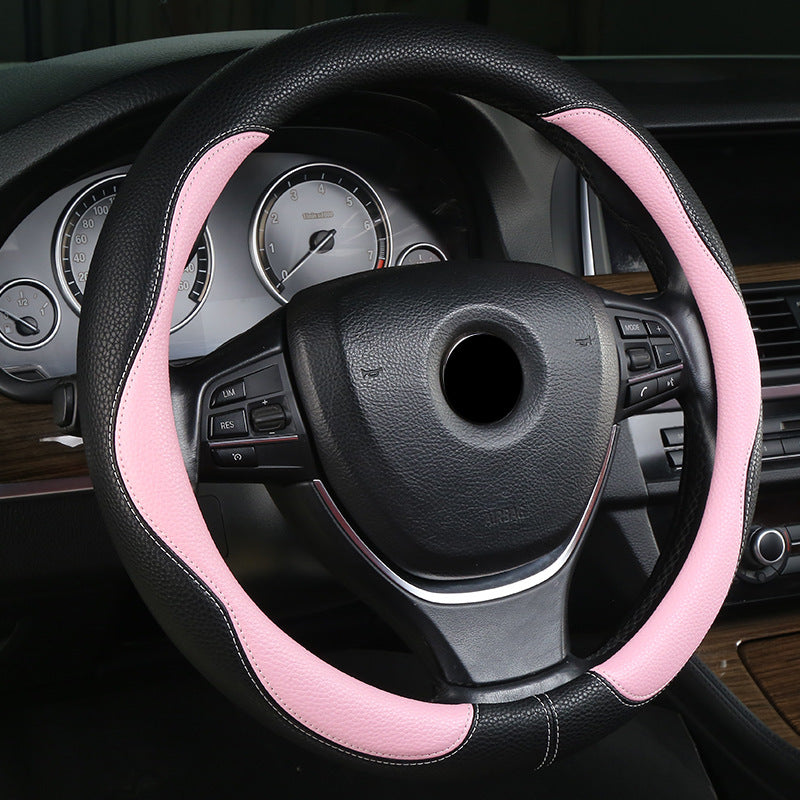 Cross-border car handle cover four seasons GM supplies not easy to slip sweat-absorbent comfortable car steering wheel cover wholesale