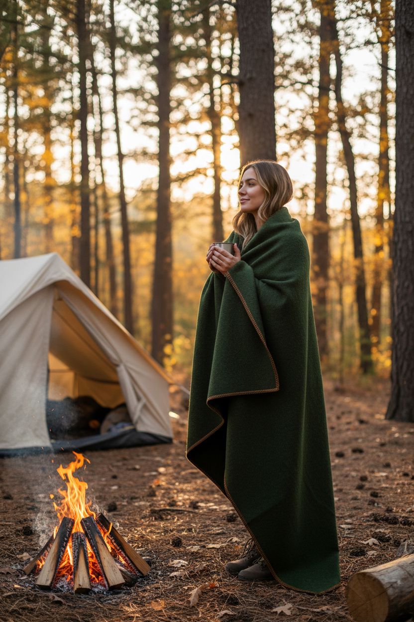Alpaca ARMY Camp Blanket